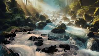 Relaxation Clear river flowing water and fast sleep relieve stress peace of mind ASMR [upl. by Ranilopa]