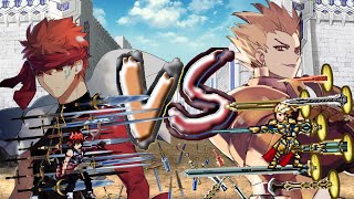 SHIROU EMIYA vs GILGAMESH Fatestay night  MUGEN [upl. by Derriey191]