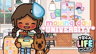 Moving To My New Dorm 🏡  voiced 🔊  Toca Life World 🌎 [upl. by Ttocserp]