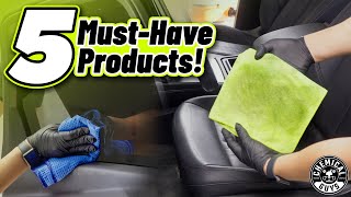 Top 5 Tools amp Products to Clean and Refresh Your Cars Interior  Chemical Guys [upl. by Mages]