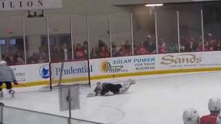 Cam Janssen shootout goal vs Martin Brodeur Devils Practice  33012 [upl. by Stubbs]