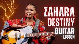 Zahara Guitar Transforming Destiny Tutorial [upl. by Parrott]