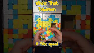 Rubik’s Cube Art Pikachu Short  Stop Motion pokemon pikachu [upl. by Aicilla]