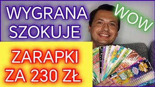 WYGRANA SZOKUJE ZDRAPKI LOTTO za 230 złotych [upl. by Nhor]