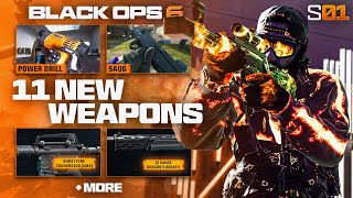 ALL 11 Black Ops 6 Season 1 Weapon Unlocks… FREE Rewards amp Aftermarket Parts [upl. by Retrak]