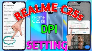 Realme C25s DPI Setting • Realme C25s • DPI Setting • V 2 TECH [upl. by Giess]