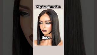 😱 OMG Hair Straightening comb on my human hair wig wigtransformation [upl. by Aip]