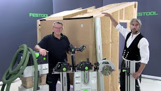 Timber Construction Special pt 3  Processing insulation materials with the Festool system [upl. by Guthry]