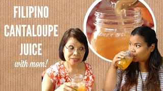 Melon Filipino Cantaloupe Juice  Cook n Chat [upl. by Glynias]