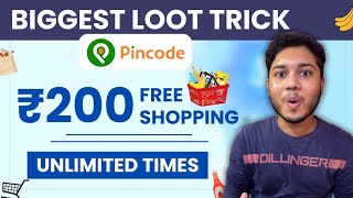 Phonepe Pincode App ₹200 Free Grocery Shopping Trick  Order ₹200 Free Products From Pincode App [upl. by Naitsirk64]