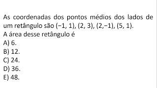 FGV 2023  ÁREA DO RETÂNGULO  Banco do Brasil  Técnico Perfil Interno [upl. by Nolad]