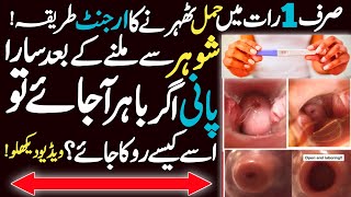 Aik Raat Mein Hamal Tehrane Ka Urgent Tarika In Urdu  How To Become Pregnant Fast  Islamic Tutor [upl. by Yonah]