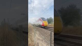 King’s CrossLeeds Azuma running late at Tuxford Nottinghamshire [upl. by Lida344]