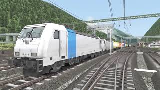 BR 186 VON KTrainDouble TractionZWSOn the Brenner Bahn with combizug of LOKOMOTION Expert [upl. by Pang]