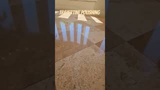 INCREDIBLE SPARKLING TRAVERTINE FLOOR CLEANING POLISHING SEALING SPARKLING RESULTS travertine [upl. by Enrak502]