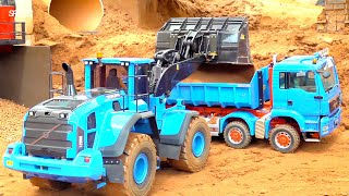 SUPER LONG RC CONSTRUCTION WORLD MOMENTS  RC VOLVO WHEEL LOADER  SCALEART RC TRUCKS [upl. by Arlana735]