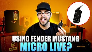 Fender Mustang Micro LIVE [upl. by Hoffman]