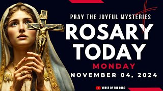 HOLY ROSARY MONDAY ❤️ Rosary Today  November 04 ❤️ Joyful Mysteries [upl. by Leonie]