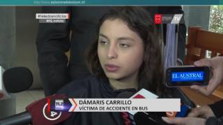 Joven quedó parapléjica tras accidente se formalizó a conductor de bus [upl. by Ffirahs]