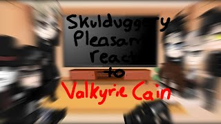 Skulduggery Pleasant book 1 react to Valkyrie Cain  gacha reaction video  SPOILERS [upl. by Ogdan]