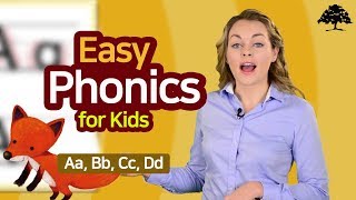 Easy Phonics 1 Unit 1 Aa Bb Cc Dd   Phonics for Kids  Alphabet  Learn to Read [upl. by Shamma]