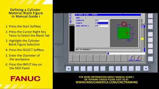 MANUAL GUIDE i  Defining a Cylinder Material Blank [upl. by Leiria]