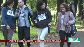 Sport e disabilità visiva in 240 alla prima RunAble [upl. by Erbua]