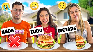 NADA vs METADE vs INTEIRO   Sarah de Araújo [upl. by Nevur567]