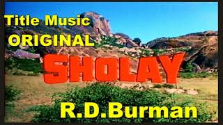 Sholay Title Music Original Music The Glorious Journey Of RDBurman [upl. by Aronal]