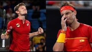 Rafael Nadal vs David Goffin  ATP CUP 2020  Highlights [upl. by Alcus]