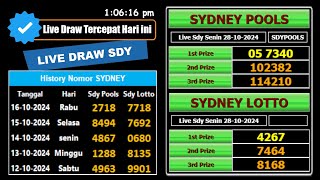 KELUARAN Result LIVE DRAW SYDNEY 29 Oktober 2024Pengeluaran sydney hari ini LIVE TERCEPAT [upl. by Irej]