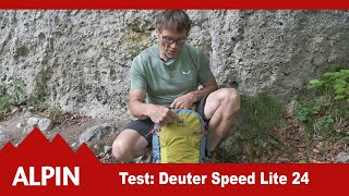 Test 2021 Deuter Speed Lite 24  Rucksack  ALPIN  Das Bergmagazin [upl. by Aylmer]