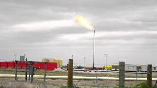 H2S Flare in Texas in Eagleford Shale [upl. by Navlys]