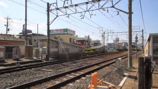 東武東上線上福岡駅から川越・新河岸駅 アルミボディー東武東上線上り下り踏切通過 きづな住宅 [upl. by Imoian]