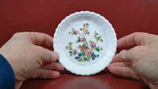 Coalport China Flower Of Tibet Patterned Trinket Dish [upl. by Samau]