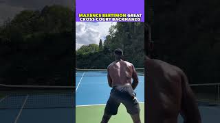 MAXENCE BERTIMON GREAT CROSS COURT BACKHANDS tennis shorts [upl. by Thursby]