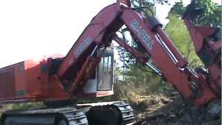 Madill 3200B Feller Buncher on site above Quamichan Lake BC [upl. by Inverson]