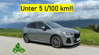 BMW 220 i active tourer Realverbrauchstest [upl. by Dragelin]