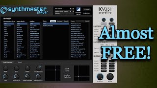 ALMOST FREE  Cool Synth Plugin With 2000 Presets  Synthmaster 2 Player  Review amp Demo [upl. by Ardnalahs]