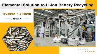 Elemental Solution to Liion Battery Recycling [upl. by Aloel374]