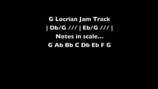 G Locrian Jam Track  Tom Strahle  Pro Guitar Secrets [upl. by Rosenthal]