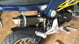 Honda MSX125 Grom Carbon Exhaust [upl. by Uird407]