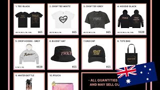 TWICE 5th World Tour quotReady To Bequot In Australia Merchandise [upl. by Yenttirb]