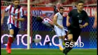 Mario Mandzukic Fight against Ramos and Carvajal  Atletico Madrid vs Real Madrid Fightscene [upl. by Schumer]