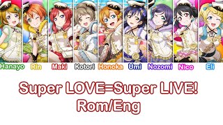 µs  Super LOVESuper LIVE Color coded RomEng [upl. by Jepum]