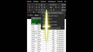 Überschrift in Excel anpassen🔥 exceltips exceltricks excel exceltutorial microsoftexcel [upl. by Einahpats]