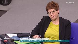 Bundestagsdebatte zum Bundeshaushalt  Verteidigung am 271119 [upl. by Staford]