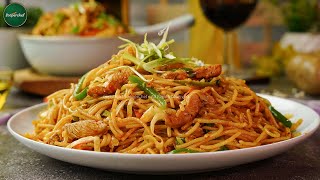 Chicken Chow Mein Recipe Restaurant Style by SooperChef [upl. by Enniroc]