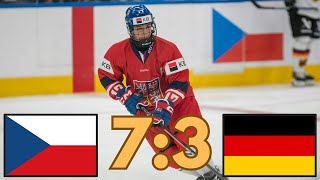 ČESKO VS NĚMECKO HLINKA GRETZKY CUP 2024 [upl. by Anesusa]