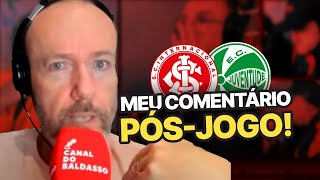 quotRESPIRANDO POR APARELHOSquot  O COMENTÁRIO DE FABIANO BALDASSO APÓS INTER 1X2 JUVENTUDE [upl. by Ledoux695]